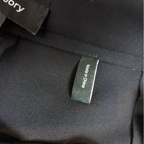 Theory Stretch Knit Scuba Seam Trouser Legging Black Size 8 - Picture 6 of 14